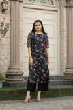 Girl's And Women's Attractive orgenza Silk Short Sleeves Printed  Kurti